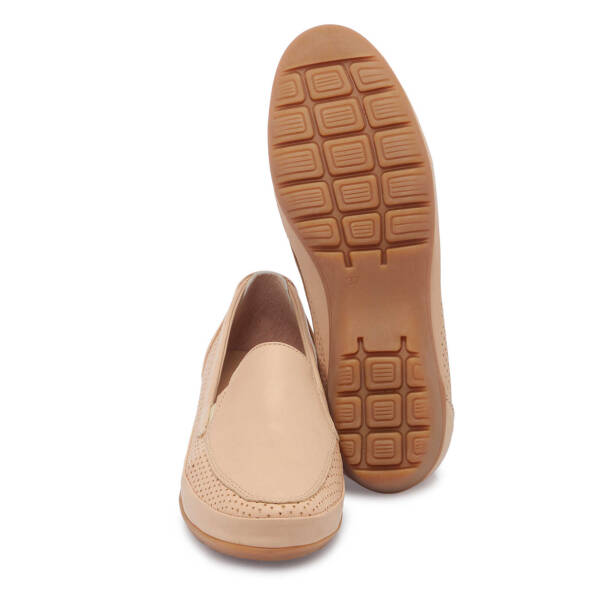 Nude Hakiki Deri Kadın Casual Ayakkabı - K25I1AY67895-Q0C - 4