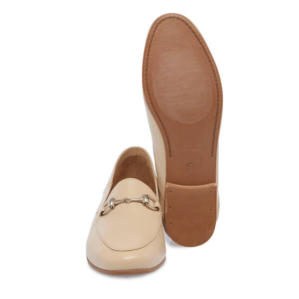 Nude Deri Kadın Loafer - K25S1AY68138-Q0C - 4