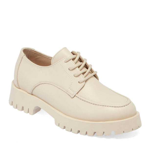 Nude Hakiki Deri Kadın Makosen - K25I1AY67818-Q0C - 2