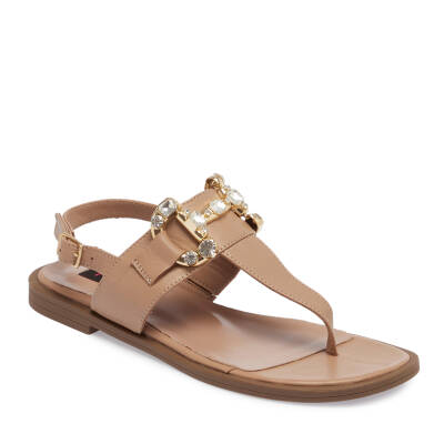 Nude Deri Kadın Sandalet - K24Y1SN67409-K65 