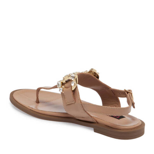 Nude Deri Kadın Sandalet - K24Y1SN67409-K65 - 2