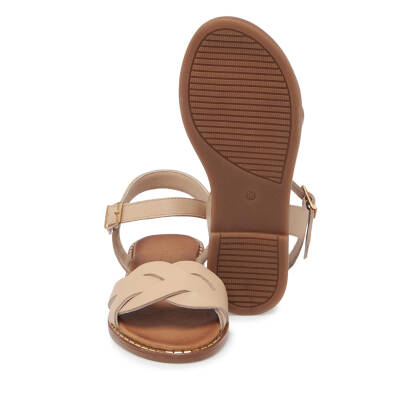 Nude Deri Kadın Sandalet - K25Y1SN67885-Q0C - 4
