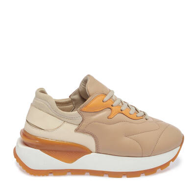 Nude Deri Kadın Sneaker - K24I1AY67389-K65 - 3