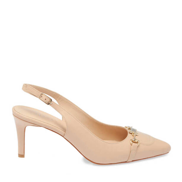 Nude Deri Kadın Stiletto - K24I1AY67173-L5C - 3