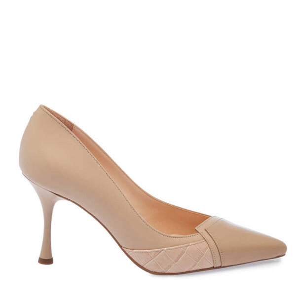 Nude Deri Kadın Stiletto - K24I1AY67182-L5C - 3