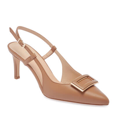 Nude Deri Kadın Stiletto - K24I1AY67189-Q9J 