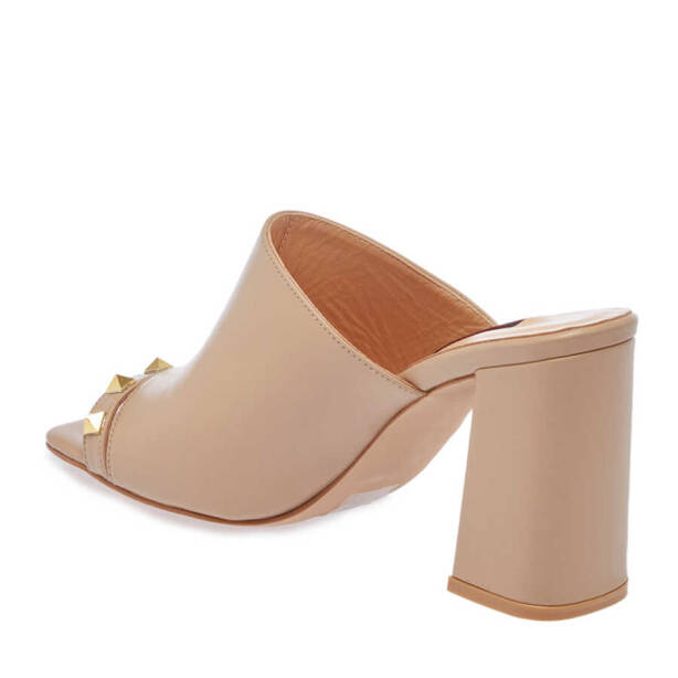 Nude Deri Kadın Terlik - K24Y1TR67254-Q0C - 2