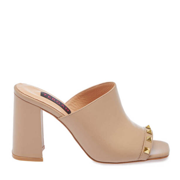 Nude Deri Kadın Terlik - K24Y1TR67254-Q0C - 3