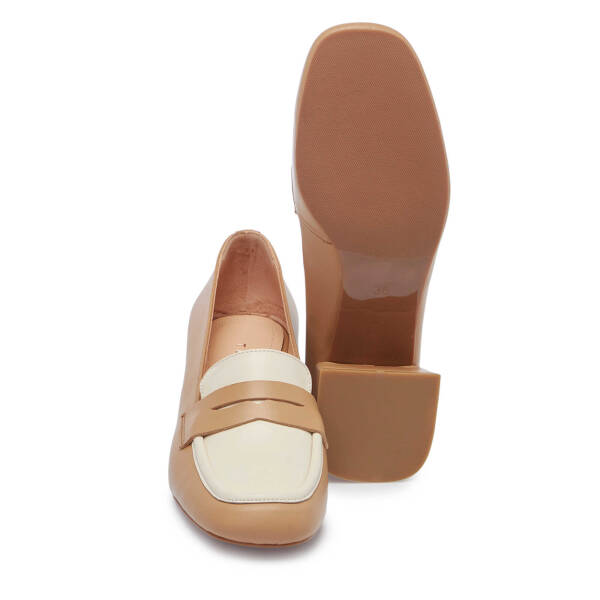Nude Deri Kadın Topuklu Ayakkabı - K25I1AY67809-Q9J - 4