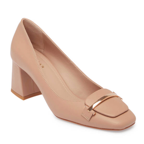 Nude Deri Kadın Topuklu Ayakkabı - K25S1AY68124-Q0C - 1