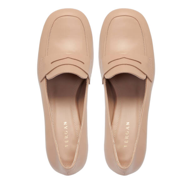 Nude Deri Kadın Topuklu Ayakkabı - K25S1AY68129-Q0C - 5