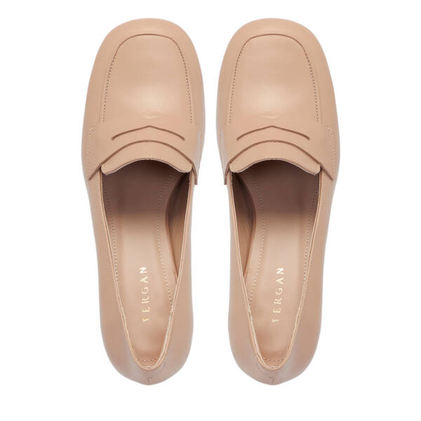 Nude Deri Kadın Topuklu Ayakkabı - K25S1AY68129-Q0C - 5