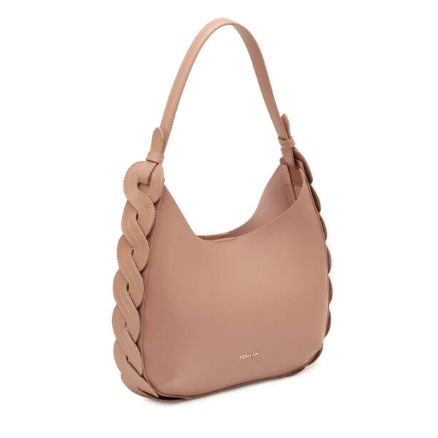 Nude Hakiki Deri Kadın Omuz Çantası - S26Y1BC80545-L5C - 2