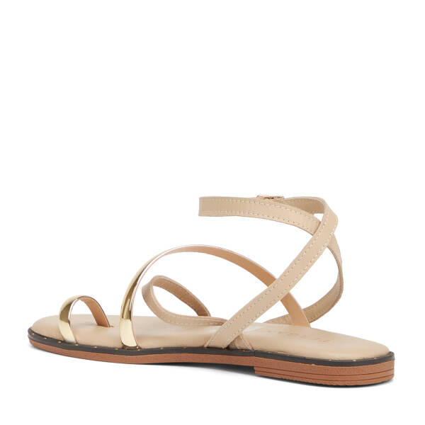 Nude Hakiki Deri Kadın Sandalet - K26Y1SN68436-K65 - 4