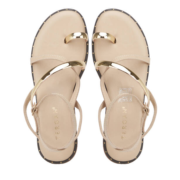 Nude Hakiki Deri Kadın Sandalet - K26Y1SN68436-K65 - 5
