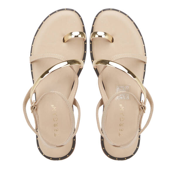 Nude Hakiki Deri Kadın Sandalet - K26Y1SN68436-K65 - 5