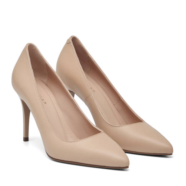 Nude Hakiki Deri Kadın Stiletto - K26I1AY68385-Q0C - 2