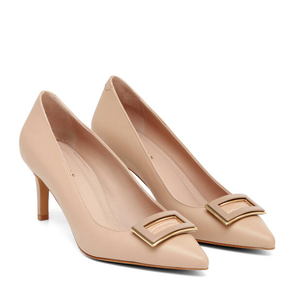 Nude Hakiki Deri Kadın Stiletto - K26I1AY68390-Q0C - 2