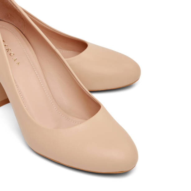 Nude Hakiki Deri Kadın Topuklu Ayakkabı - K26I1AY68384-Q0C - 3