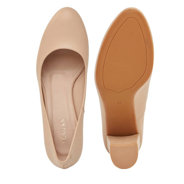 Nude Hakiki Deri Kadın Topuklu Ayakkabı - K26I1AY68384-Q0C - 6