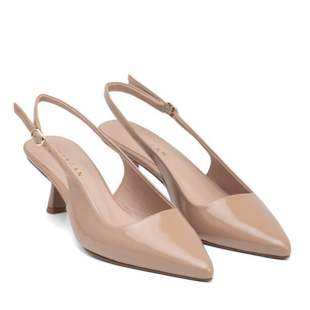 Nude Hakiki Rugan Deri Kadın Stiletto - K26Y1AY68391-M3G - Tergan