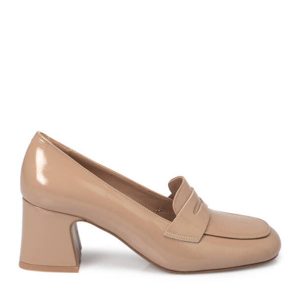 Nude Rugan Deri Kadın Topuklu Ayakkabı - K25S1AY68129-M3G - 3