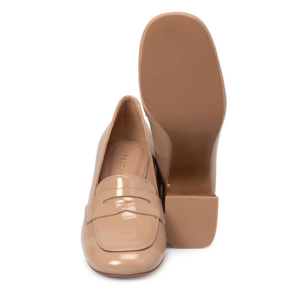 Nude Rugan Deri Kadın Topuklu Ayakkabı - K25S1AY68129-M3G - 4
