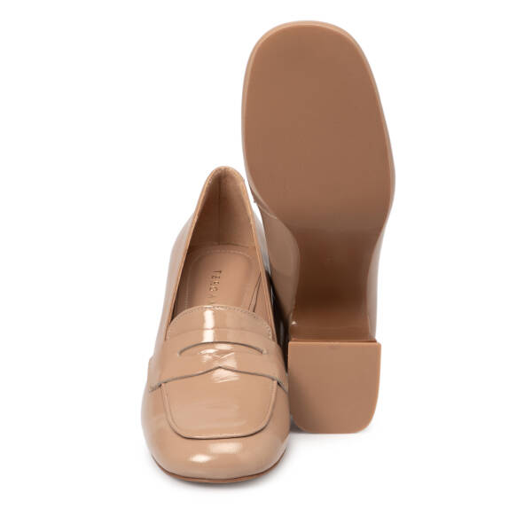 Nude Rugan Deri Kadın Topuklu Ayakkabı - K25S1AY68129-M3G - 4