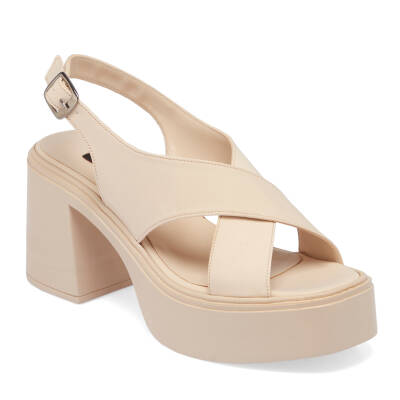 Nude Vegan-Tekstil Kadın Sandalet - K24Y1SN67404-T3Q 