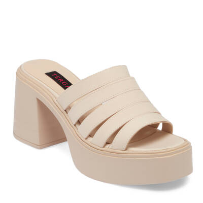 Nude Vegan-Tekstil Kadın Terlik - K24Y1TR67423-T3Q 