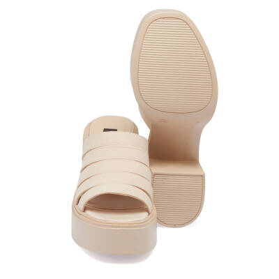 Nude Vegan-Tekstil Kadın Terlik - K24Y1TR67423-T3Q - 4