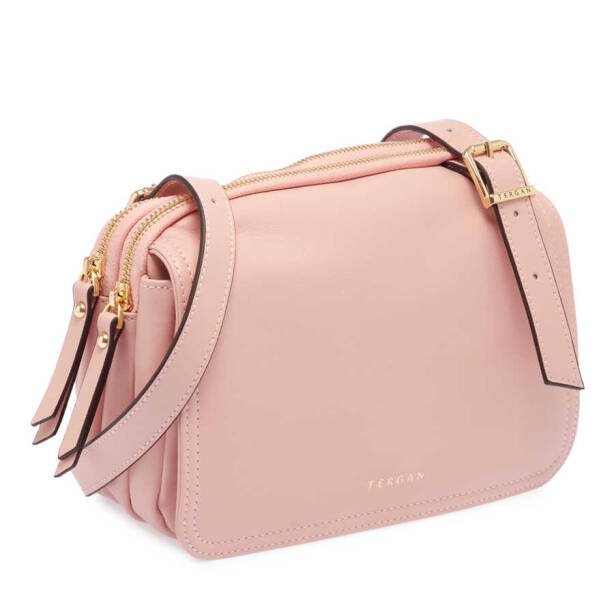 Pembe Deri Kadın Çapraz Askılı Çanta - S23K1BC80167-U5E - 2
