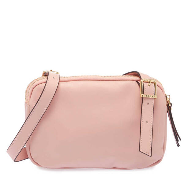 Pembe Deri Kadın Çapraz Askılı Çanta - S23K1BC80167-U5E - 3