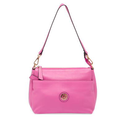 Pembe Deri Kadın Çapraz Askılı Çanta - S24K1BC78872-H68 