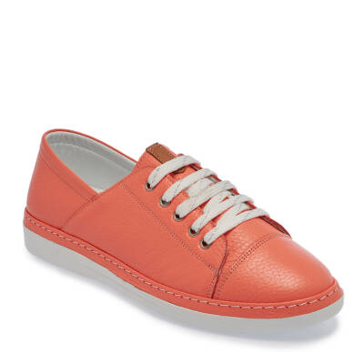  Pembe Deri Kadın Casual Ayakkabı - K24I1AY67358-S96 