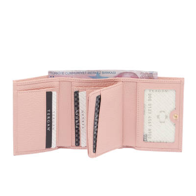 Pembe Deri Kadın Cüzdan - S1CB00005633-T8A - 2