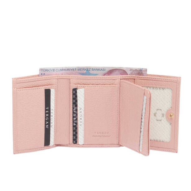 Pembe Hakiki Deri Kadın Cüzdan - S1CB00005633-T8A - 3
