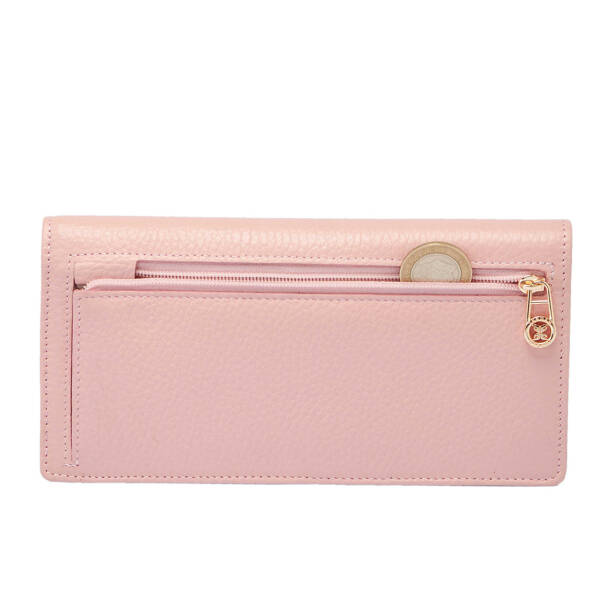 Pembe Hakiki Deri Kadın Cüzdan - S1CB00005685-T8A - 5