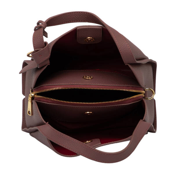 Pembe Deri Kadın El Çantası - S25K1BC80351-V3K - 4