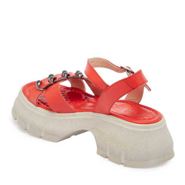 Pembe Deri Kadın Sandalet - K24Y1SN67155-J76 - Tergan