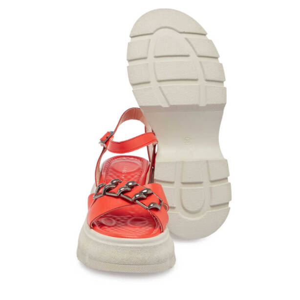 Pembe Deri Kadın Sandalet - K24Y1SN67155-J76 - Tergan