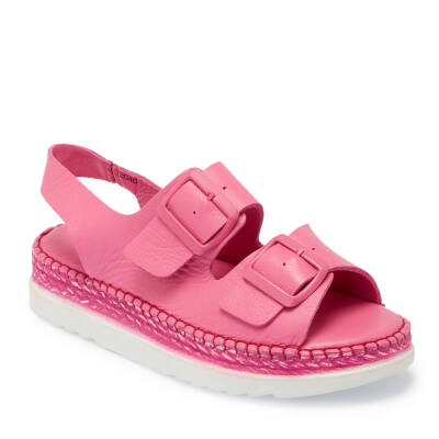 Pembe Deri Kadın Sandalet - K24Y1SN67298-J91 - 1