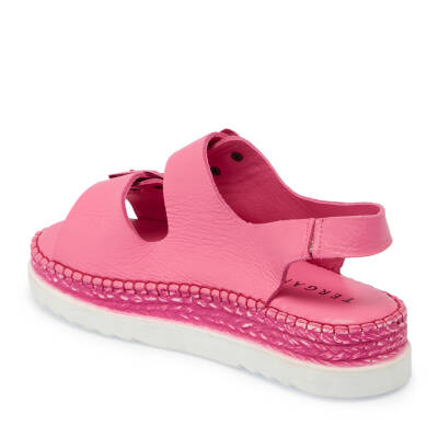 Pembe Deri Kadın Sandalet - K24Y1SN67298-J91 - 2
