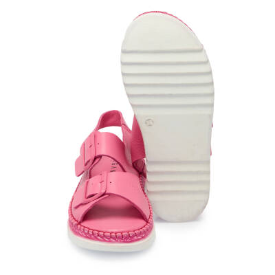 Pembe Deri Kadın Sandalet - K24Y1SN67298-J91 - 4