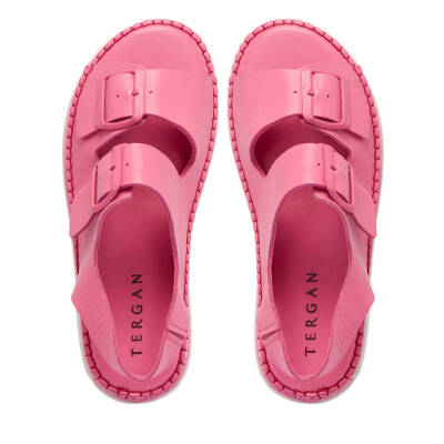 Pembe Deri Kadın Sandalet - K24Y1SN67298-J91 - 5