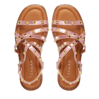 Pembe Deri Kadın Sandalet - K25Y1SN67778-J91 - 5