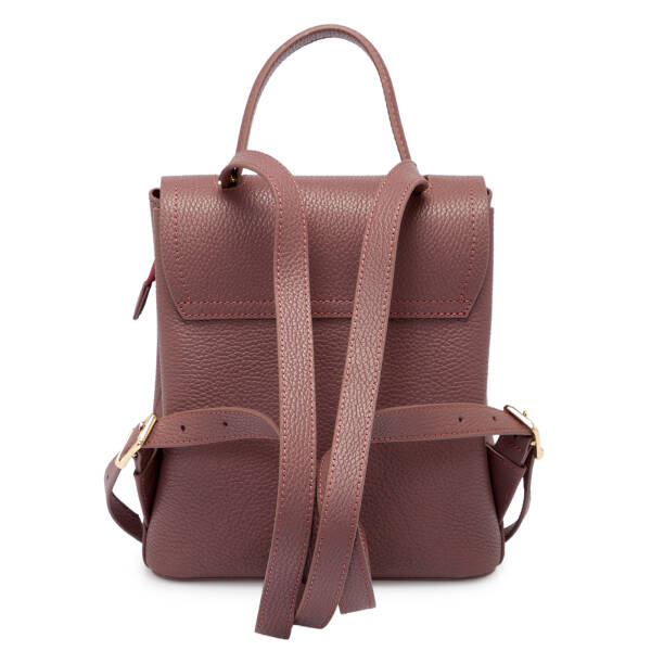 Pembe Deri Kadın Sırt Çantası - S1SR00080492-V3K - 3