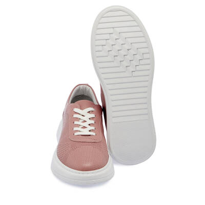 Pembe Deri Kadın Sneaker - K24I1AY67340-J64 - 4