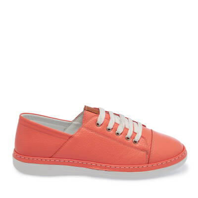 Pembe Deri Kadın Sneaker - K24I1AY67358-S96 - 3