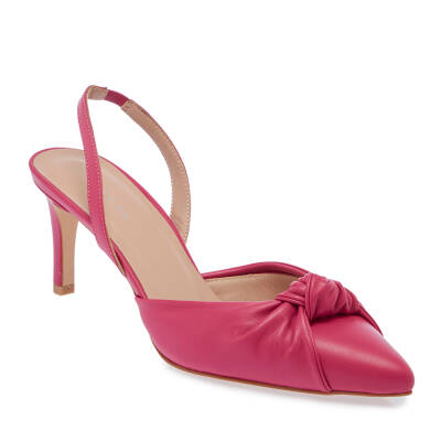  Pembe Deri Kadın Stiletto - K24I1AY67169-J7E - 1